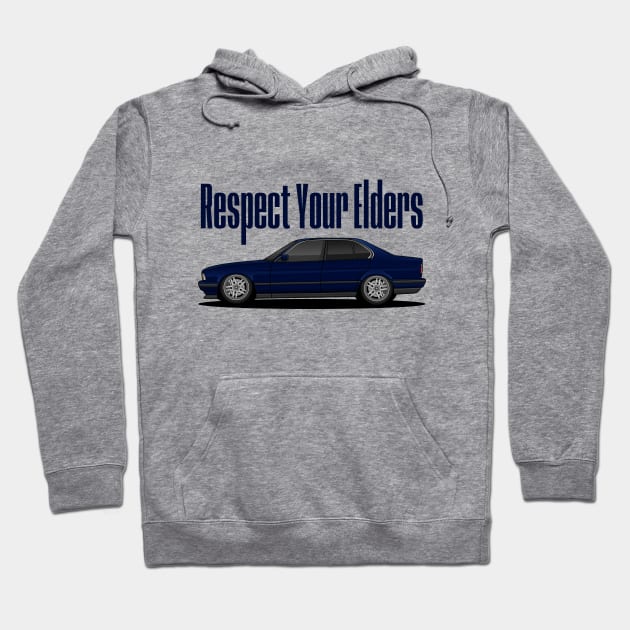 Blue E34 Hoodie by turboosted